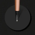 Parker Ambient Rose Gold Black Metal Trim Ball Pen - Image 5