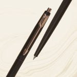 PARKER INSIGNIA BLACK GOLD TRIM BALLPEN SLIM - Image 3
