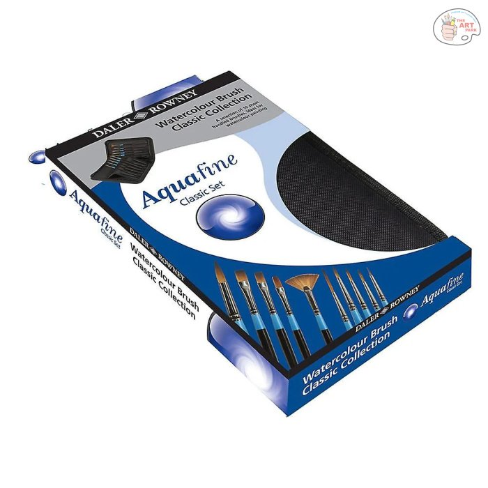 Daler-Rowney Aquafine SH Classic 10 Brush Zip Case - Image 3