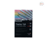 BRUSTRO Twin Tip Alcohol Based Marker Sets (CG A (6)) in Crossline PP See Through Box - Image 3