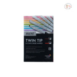 BRUSTRO Twin Tip Alcohol Based Marker Sets (CG B (6)) in Crossline PP See Through Box - Image 5