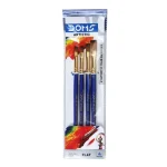 DOMS FLAT BRUSHES ARTISTIC SYNTHETIC HAIR BRUSHES SET OF 4 - Image 6
