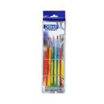 DOMS ROUND Paint Brushes - COLOURMATE | Synthetic ROUND | Set of 5.