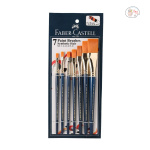 FABER CASTELL FLATE BRUSH Paint Brush - SYNTHETIC | Set of 7.