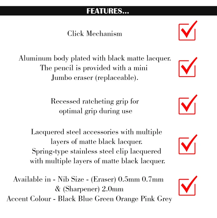 Scrikss | Twist | Mechanical Pencil | Black-0.5mm - Image 3