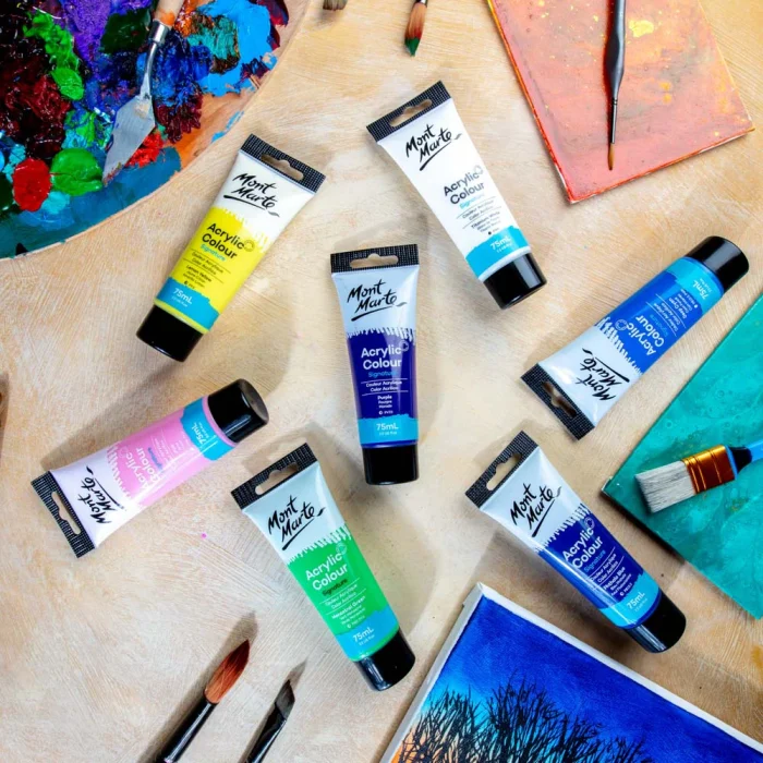 MONT MARTE Acrylic Colour Paint Signature 75ml (2.5 US fl.oz) Tube - Purple SKU: MSCH7516 - Image 5
