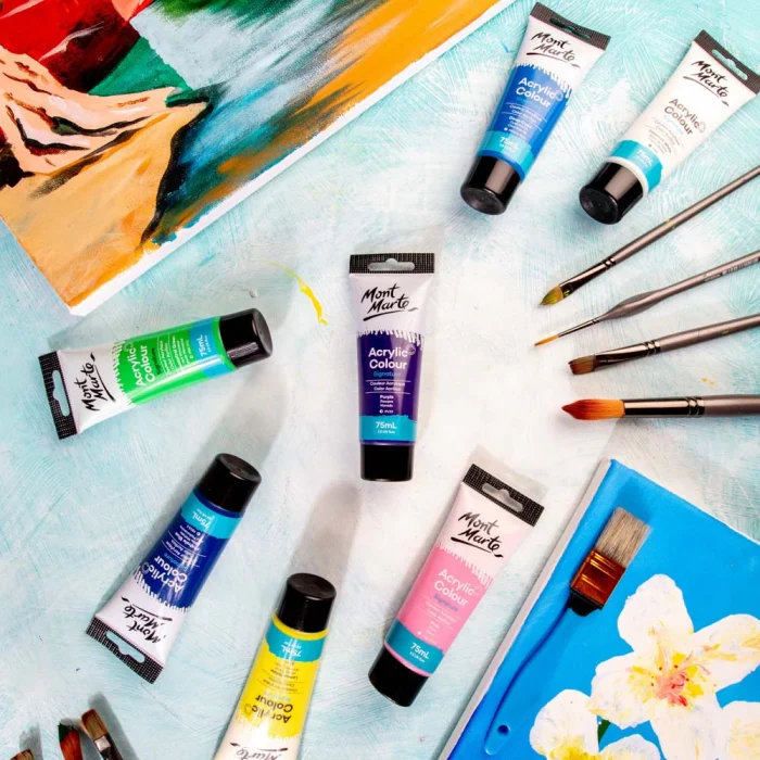 MONT MARTE Acrylic Colour Paint Signature 75ml (2.5 US fl.oz) Tube - Purple SKU: MSCH7516 - Image 6