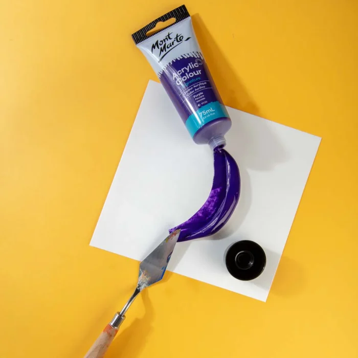 MONT MARTE Acrylic Colour Paint Signature 75ml (2.5 US fl.oz) Tube - Purple SKU: MSCH7516 - Image 8