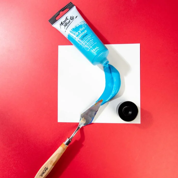 MONT MARTE Acrylic Colour Paint Signature 75ml (2.5 US fl.oz) Tube - Cerulean Blue SKU: MSCH7517 - Image 4