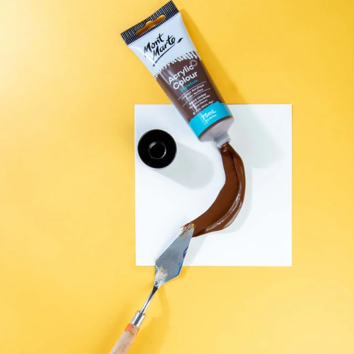 MONT MARTE Acrylic Colour Paint Signature 75ml (2.5 US fl.oz) Tube - Burnt Umber SKU: MSCH7527 - Image 4