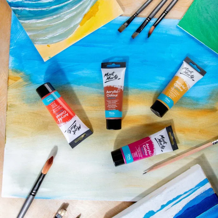 MONT MARTE Acrylic Colour Paint Signature 75ml (2.5 US fl.oz) Tube - Burnt Sienna SKU: MSCH7514 - Image 7