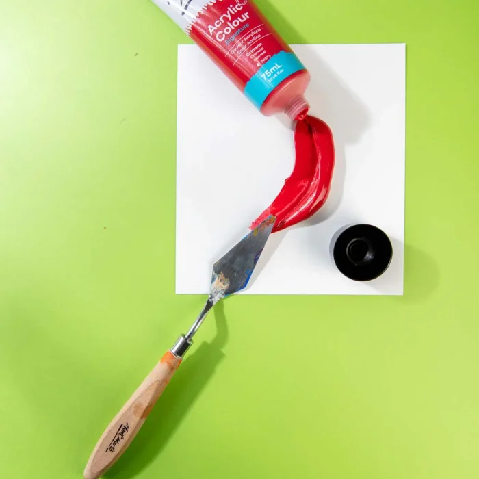 MONT MARTE Acrylic Colour Paint Signature 75ml (2.5 US fl.oz) Tube - Crimson SKU: MSCH7511 - Image 4