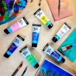 MONT MARTE Acrylic Colour Paint Signature 75ml (2.5 US fl.oz) Tube - Deep Cyan SKU: MSCH7518 - Image 5