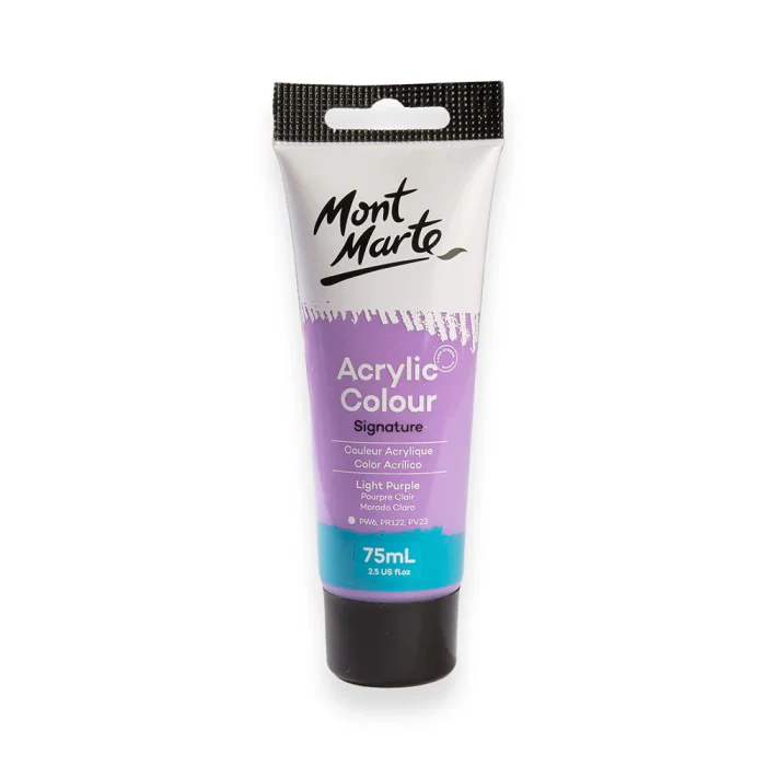 MONT MARTE Acrylic Colour Paint Signature 75ml (2.5 US fl.oz) Tube - Light Purple SKU: MSCH7515 - Image 1