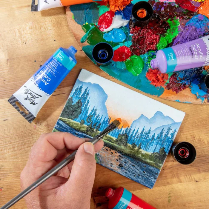 MONT MARTE Acrylic Colour Paint Signature 75ml (2.5 US fl.oz) Tube - Light Purple SKU: MSCH7515 - Image 6