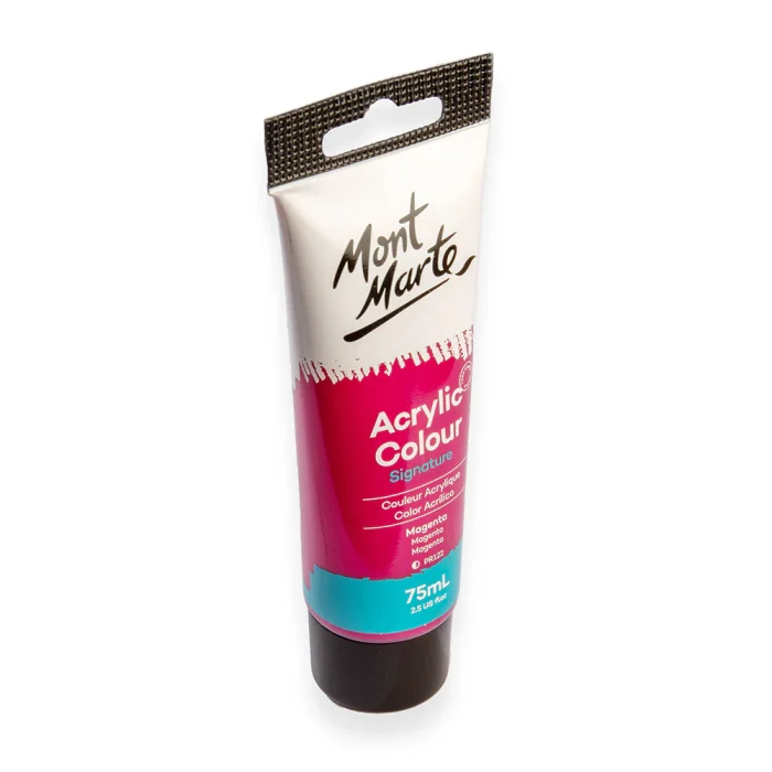 Acrylic Colour Paint Signature 75ml (2.5 US fl.oz) Tube - Magenta SKU: MSCH7513 - Image 2