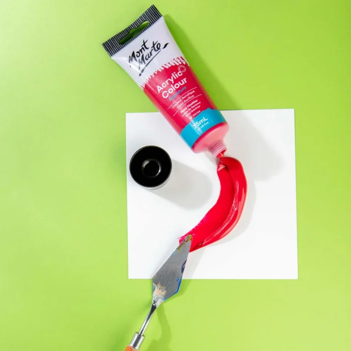 MONT MARTE Acrylic Colour Paint Signature 75ml (2.5 US fl.oz) Tube - Rose Madder SKU: MSCH7535 - Image 5