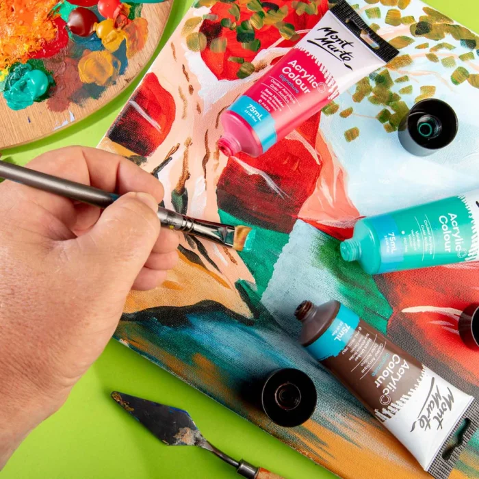 MONT MARTE Acrylic Colour Paint Signature 75ml (2.5 US fl.oz) Tube - Rose Madder SKU: MSCH7535 - Image 6