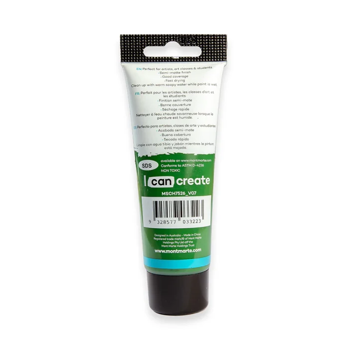 Acrylic Colour Paint Signature 75ml (2.5 US fl.oz) Tube - Sap Green SKU: MSCH7526 - Image 3