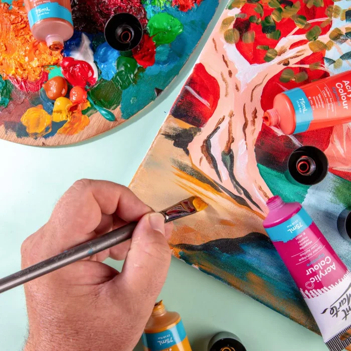 MONT MARTE Acrylic Colour Paint Signature 75ml (2.5 US fl.oz) Tube - Vermilion SKU: MSCH7509 - Image 5