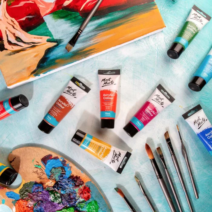 MONT MARTE Acrylic Colour Paint Signature 75ml (2.5 US fl.oz) Tube - Vermilion SKU: MSCH7509 - Image 6