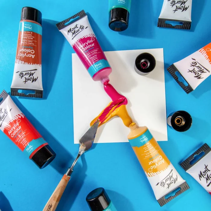 MONT MARTE Acrylic Colour Paint Signature 75ml (2.5 US fl.oz) Tube - Vermilion SKU: MSCH7509 - Image 9