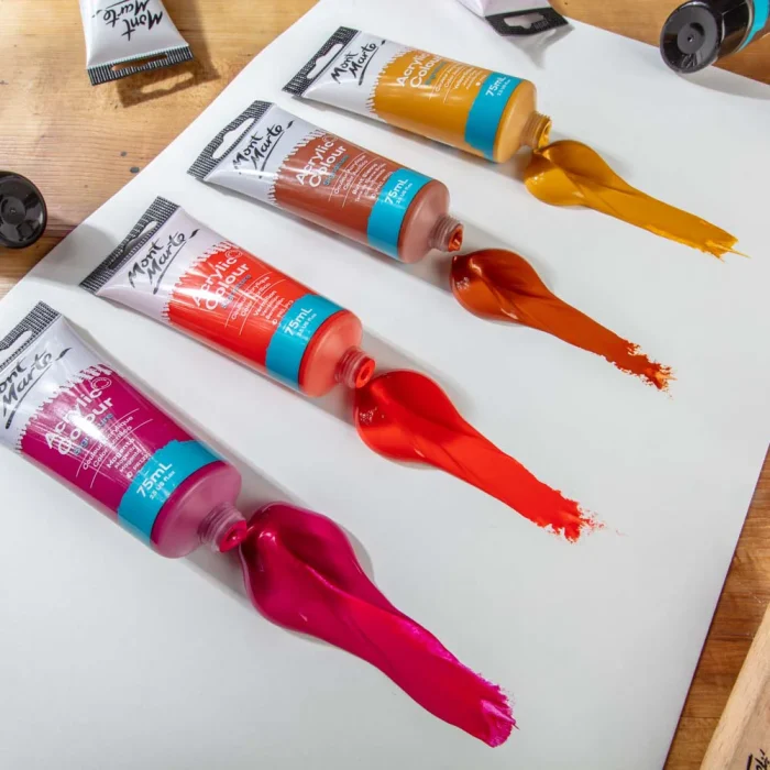 MONT MARTE Acrylic Colour Paint Signature 75ml (2.5 US fl.oz) Tube - Yellow Ochre SKU: MSCH7505 - Image 9