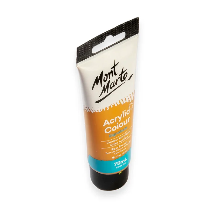 MONT MARTE Acrylic Colour Paint Signature 75ml (2.5 US fl.oz) Tube - Raw Sienna SKU: MSCH7506 - Image 2