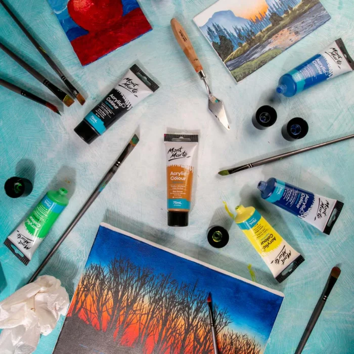 MONT MARTE Acrylic Colour Paint Signature 75ml (2.5 US fl.oz) Tube - Raw Sienna SKU: MSCH7506 - Image 5