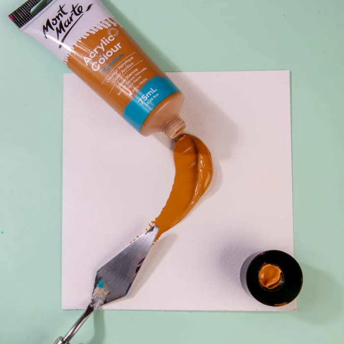 MONT MARTE Acrylic Colour Paint Signature 75ml (2.5 US fl.oz) Tube - Raw Sienna SKU: MSCH7506 - Image 7