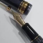 Pilot Custom 823 Fountain Pen - Smoke Black GT FREE INK BOTTLE - Image 6