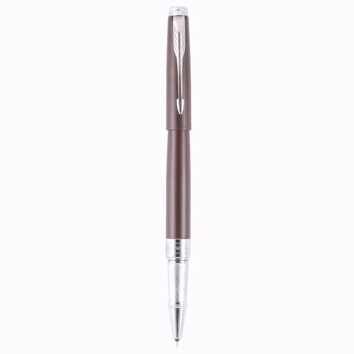 PARKER ASTER MATTE BROWN CHROME TRIM ROLLER PEN - Image 3