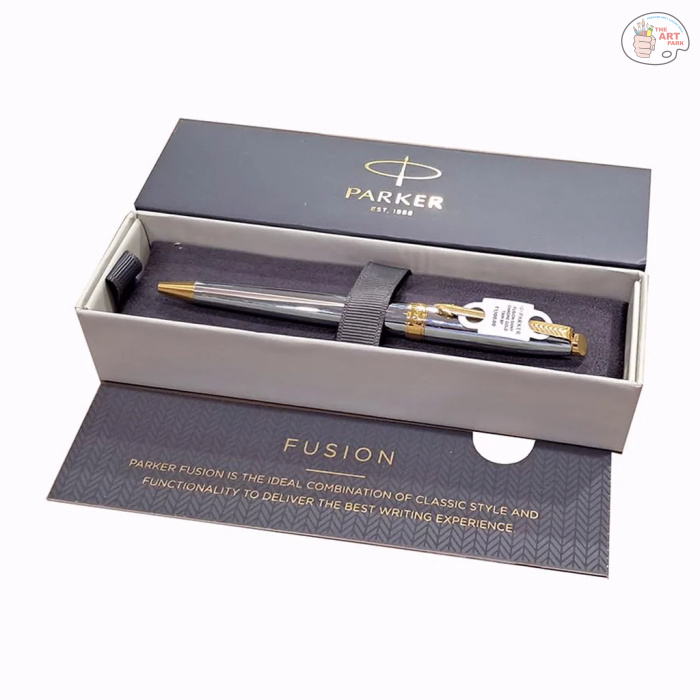 Parker Fusion Shiny Chrome GT Ballpoint Pen - Image 3