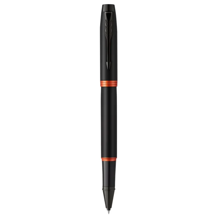 PARKER IM FLAME ORANGE BLACK trim ROLLERPEN - Image 6