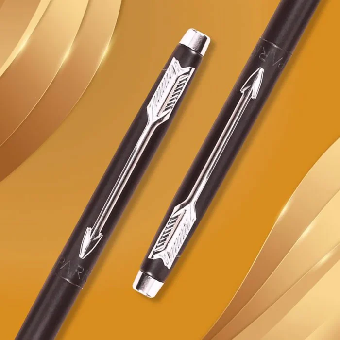 Parker Insignia Matte Black CT Ballpoint Pen SLIM - Image 2