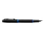 Parker IM Vibrant Rings Fountain Pen - Marine Blue Black TRIM (M) - Image 3