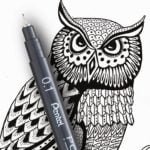PENTEL PIGMENT LINER Pentel S20P Pointliner Pigment Liner Tecnical Drawing Fineliner Pen-Black, Sepia, Sanguine & Grey Ink - Pack of 14 - Image 7