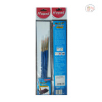 Maped Colour Peps Synthetic Round Brush Set of 4 - Blue - Image 4