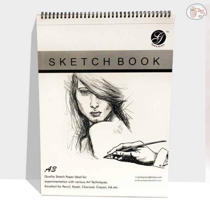 GOD'S GRACE A3 PAGE SKETCH BOOK WHITE TITLE 50(25 SHEET) 100GSM - Image 2