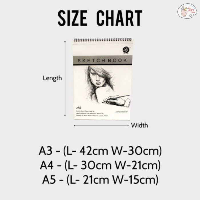GOD'S GRACE A3 PAGE SKETCH BOOK WHITE TITLE 50(25 SHEET) 100GSM - Image 3