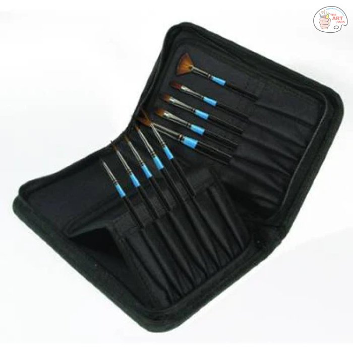 Daler-Rowney Aquafine SH Classic 10 Brush Zip Case - Image 2