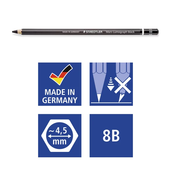 STAEDTLER Mars Lumograph black 100B 8B-GRADE - Image 2