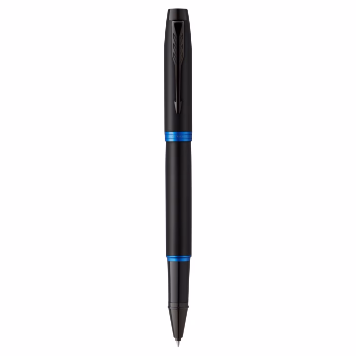 PARKER IM MARINE BLUE BLACK trim ROLLERPEN - Image 8