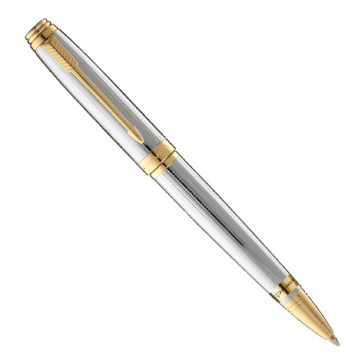 PARKER OdySSey Shiny Chrome Chiselled Gt Ball Pen - Image 1