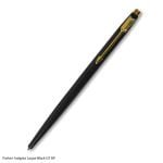 PARKER INSIGNIA LAQUE BLACK   GOLD TRIM BALLPOINT PEN SLIM