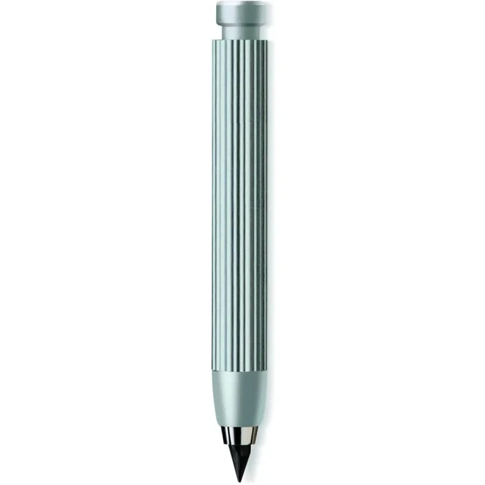 Worther Profil Natural GRAY Aluminium mechanical pencil with 5.6 mm 4B graphite lead Penstand cum sharpner - Image 3