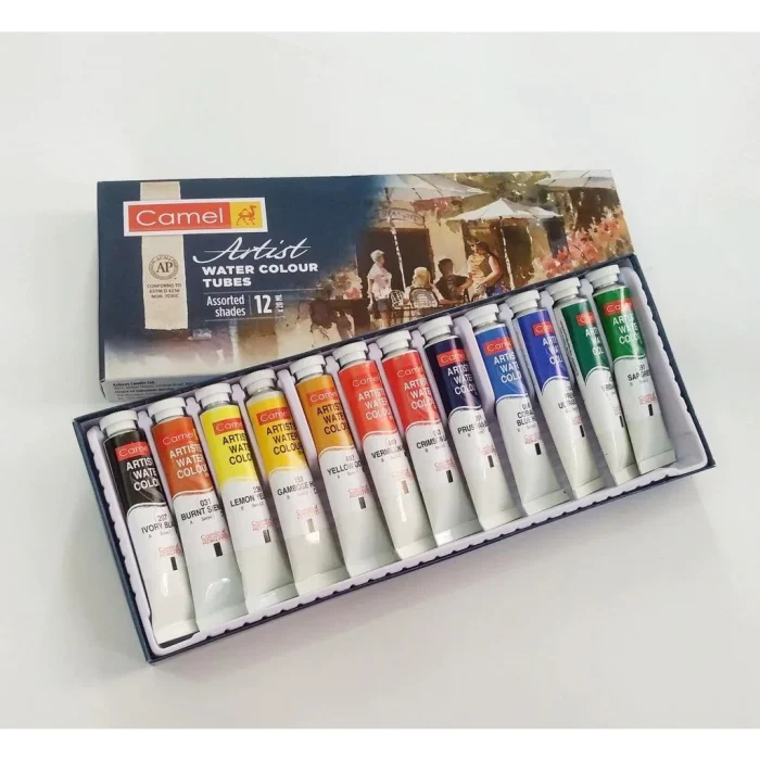 CAMEL ARTIST'S WATERCOLOUR - 12 TUBES OF 20ML - Image 3