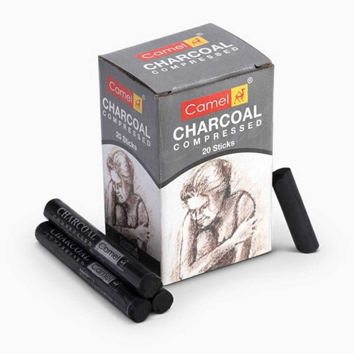 500917_1 Camel Charcoal Compressed Stick 20 Sticks - Image 1