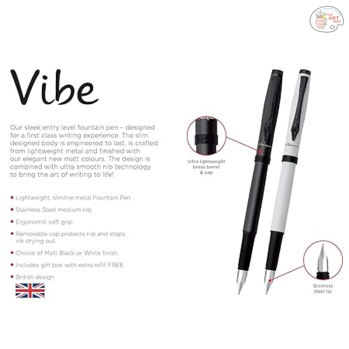 PLATIGNUM Vibe White Fountain Pen - Image 6