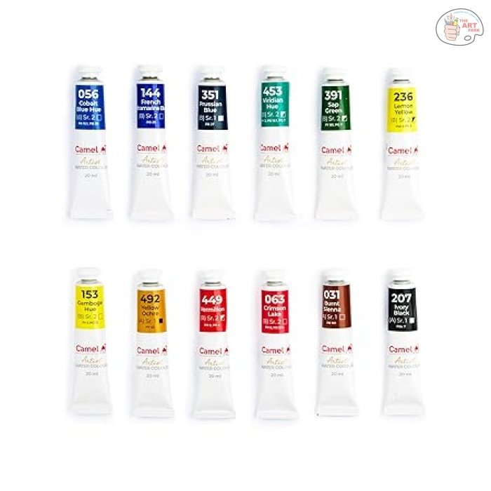 CAMEL ARTIST'S WATERCOLOUR - 12 TUBES OF 20ML - Image 6